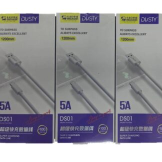 6973707052822 CABLE USB DS01 TIPO C 5A 1.2M DUSTY CABLES/CARGADORES doble ()