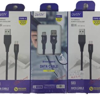 6973707053638 CABLE USB S03 TIPO C 2M DUSTY CABLES/CARGADORES doble ()