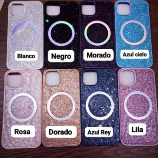 IPHONE 11 DORADO STONE DIAMOND TRANSPARENTE  (1304R)